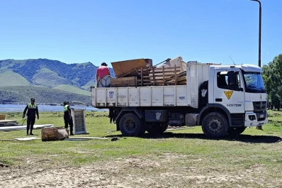 Un boliche que estaba en la Reserva fue totalmente destruido por operarios