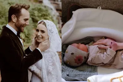 Lily Collins presentó a su bebé recién nacida y causó furor en las redes sociales