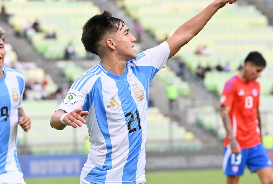 Argentina derrotó a Chile en el arranque del hexagonal final del Sudamericano Sub-20