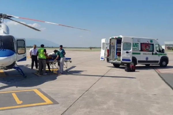 Se cayó del caballo en Catamarca y debió ser trasladado en un vuelo sanitario de urgencia a Tucumán