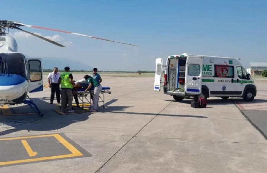 Se cayó del caballo en Catamarca y debió ser trasladado en un vuelo sanitario de urgencia a Tucumán