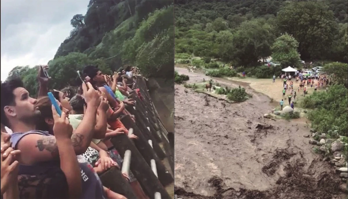 Crecida repentina del Río Grande: evacuaron a tiempo y evitaron una tragedia