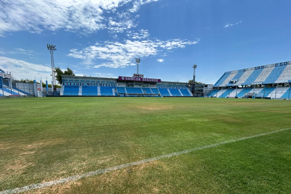 TODO LISTO. El estadio de Atlético de Rafaela será escenario del duelo entre San Martín y Colón, por los 32avos. de final de la Copa Argentina.