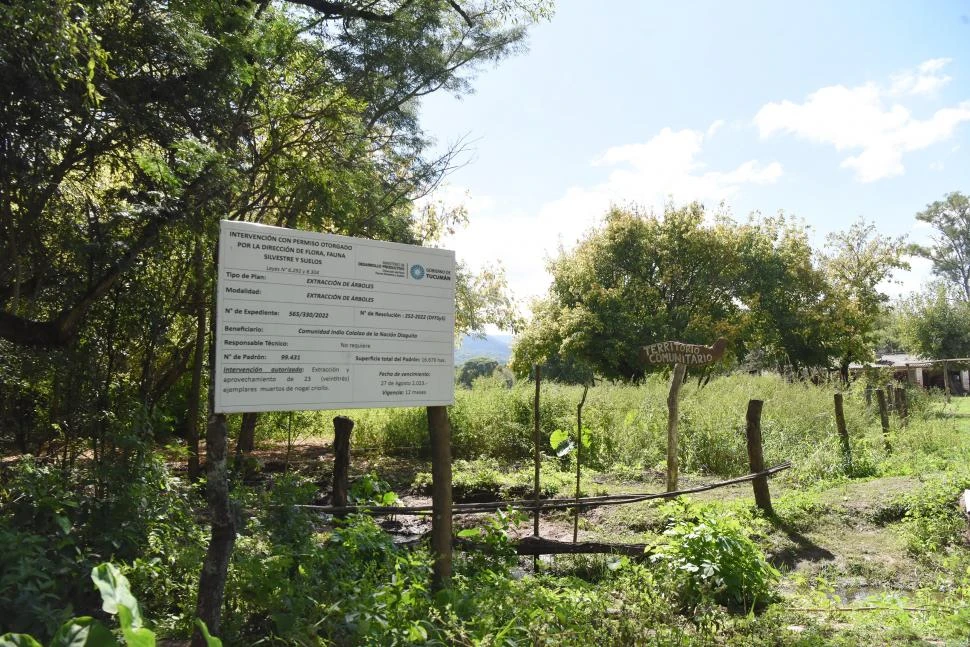 INMUEBLE DISPUTADO. Los miembros de la comunidad Indio Colalao afirman que las tierras les pertenecen y que están reconocidos legalmente. 