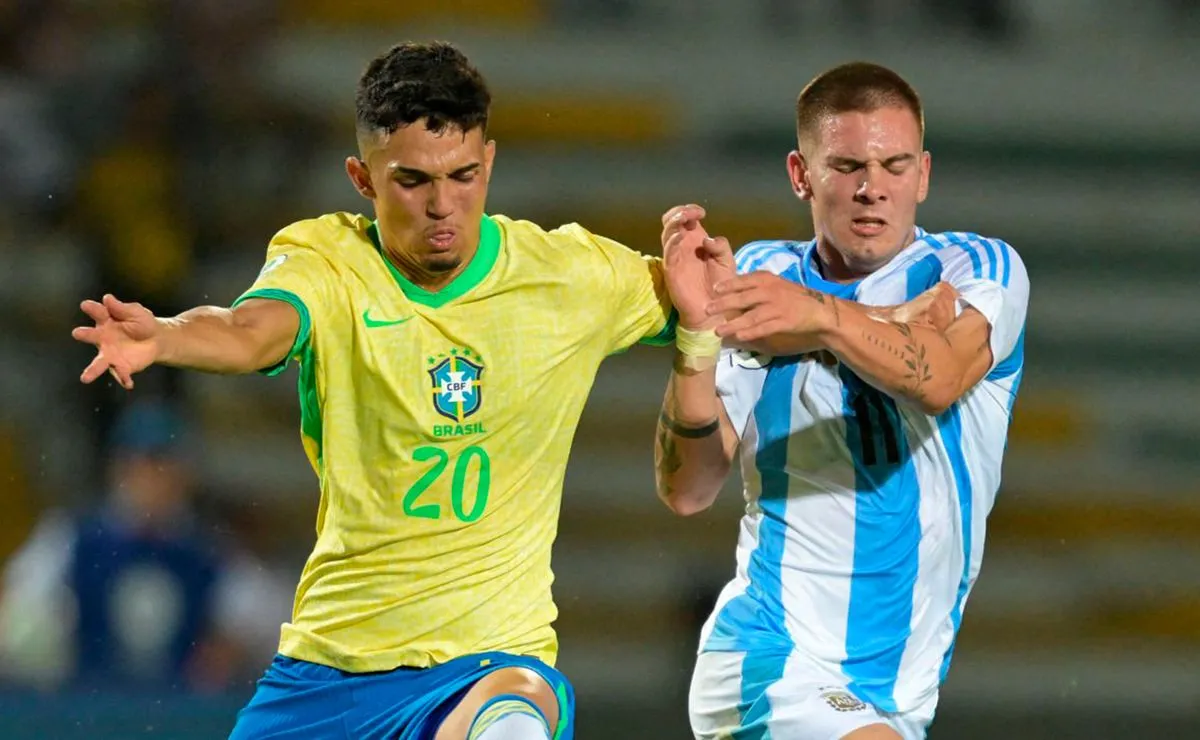 “Seis te comiste, muerto”: la chicana de Franco Mastantuono tras el empate entre Argentina y Brasil en el Sudamericano Sub-20