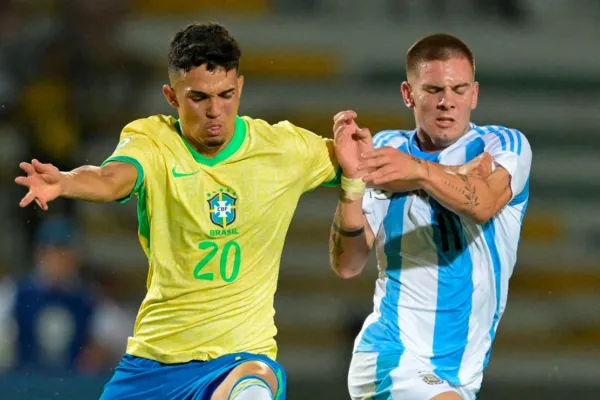 “Seis te comiste, muerto”: la chicana de Franco Mastantuono tras el empate entre Argentina y Brasil en el Sudamericano Sub-20