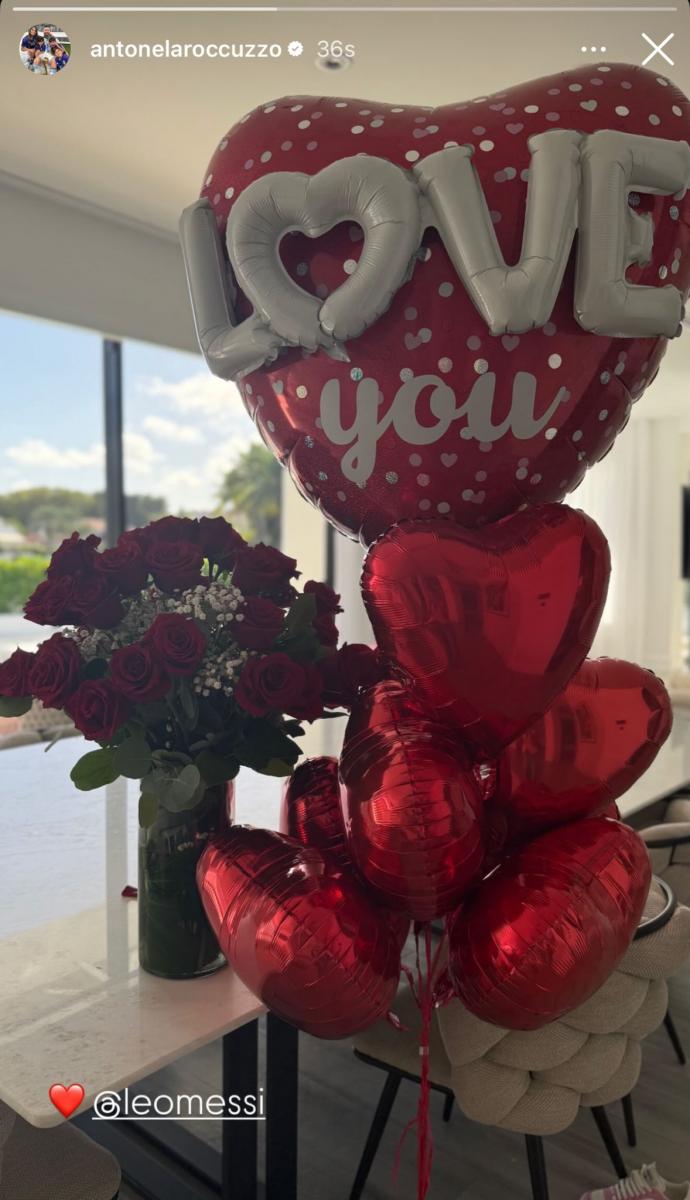 El regalo que Messi le hizo a Antonela Rocuzzo para San Valentín.