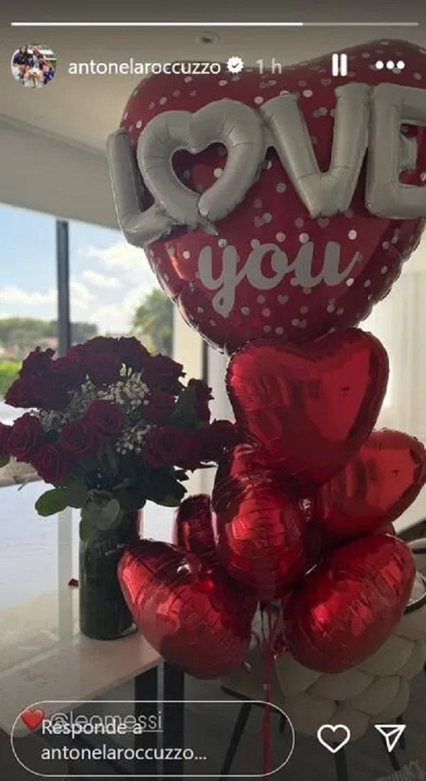 Lionel Messi sorprendió a Antonela con un romántico regalo por San Valentín