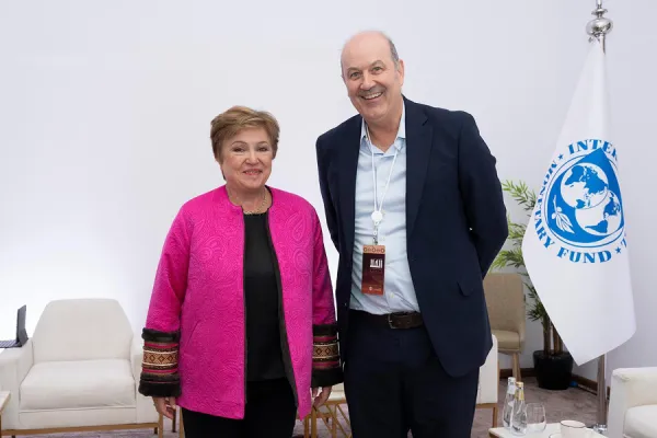 Federico Sturzenegger se reunió con Kristalina Georgieva en Arabia Saudita