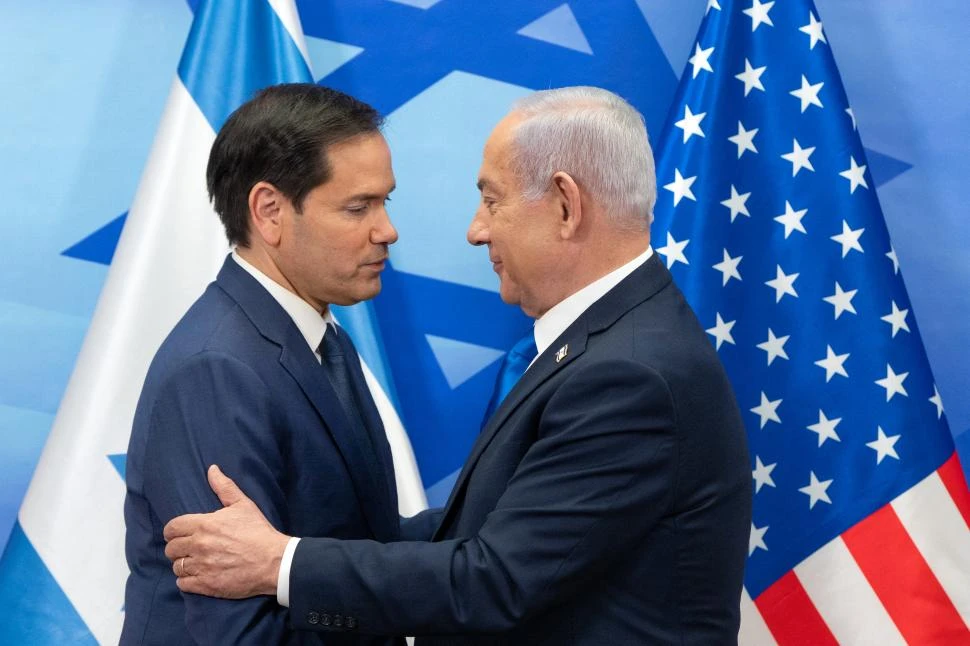 VISITA. Netanyahu recibió al secretario de Estado Rubio, en Jerusalén,