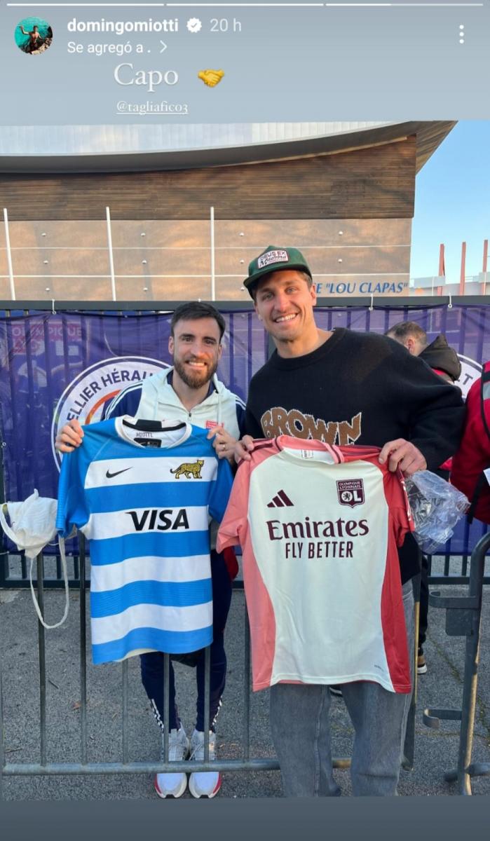 Crossover impensado: un tucumano con pasado en Los Pumas intercambió camisetas con una figura de la Selección Argentina