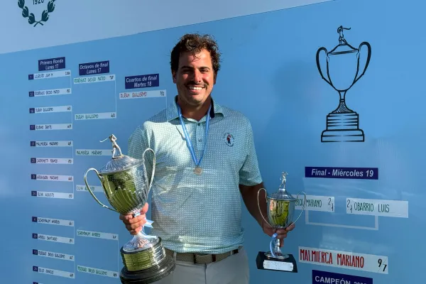 El tucumano Mariano Malmierca (h) y un triunfo que lo deja en la cima del golf argentino