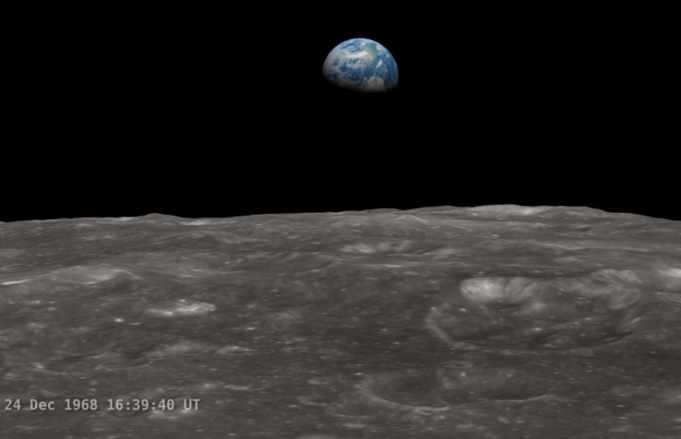 Earthrise es la foto más famosa e icónica de la Tierra