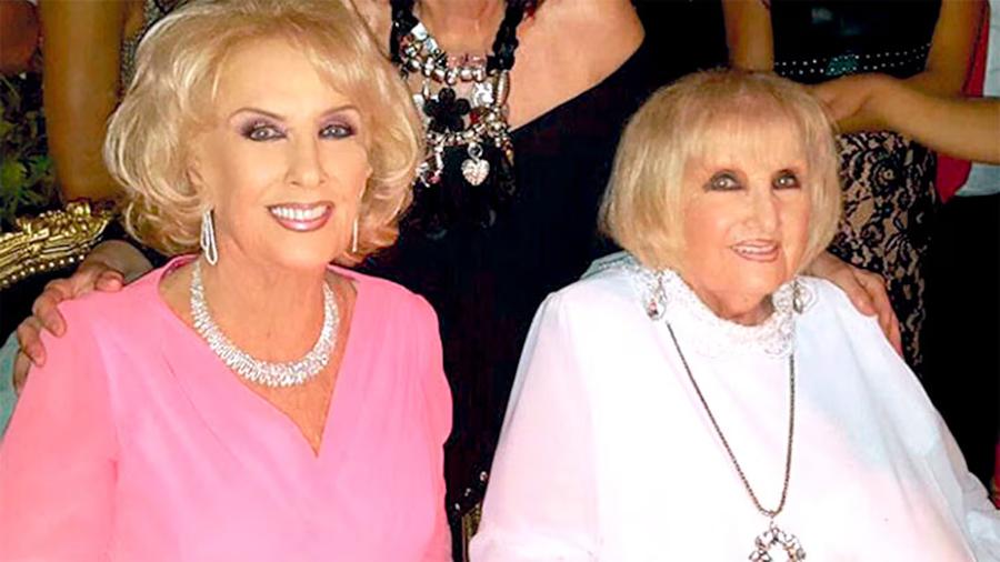 Mirtha Legrand junto a su hermana melliza Goldi, quien falleció en 2020