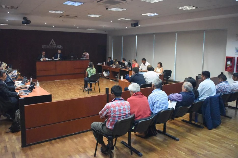 AUDIENCIA. Los imputados enfrentan acusaciones de tentatva de homicidio, robo agravado y usurpación. LA GACETA / FOTO DE ANALIA JARAMILLO