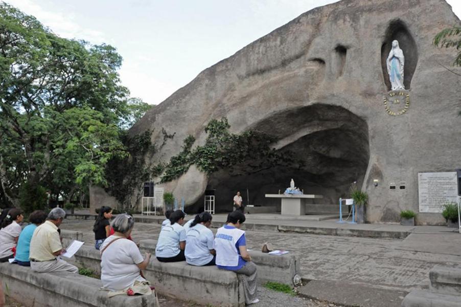 El santuaro de la Virgen de Lourdes en San Pedro de Colalao.