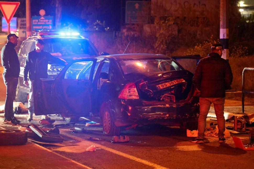 ATENTADO. La policía israelí investiga si se trató de un ataque terrorista.