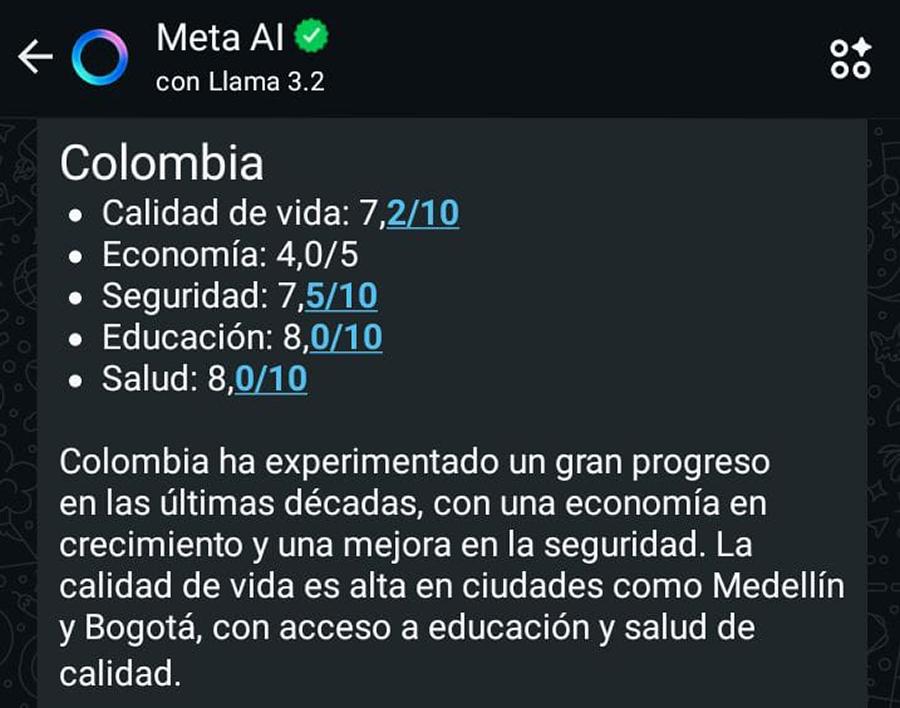 COLOMBIA. / CAPTURA DE PANTALLA