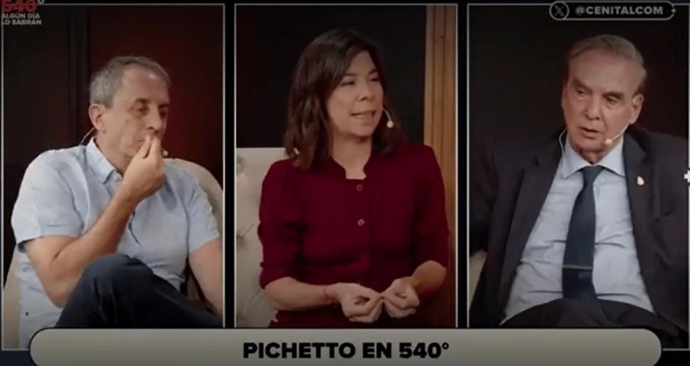 LA ENTREVISTA. Pichetto (derecha) con Tenembaum y O’Donnell.