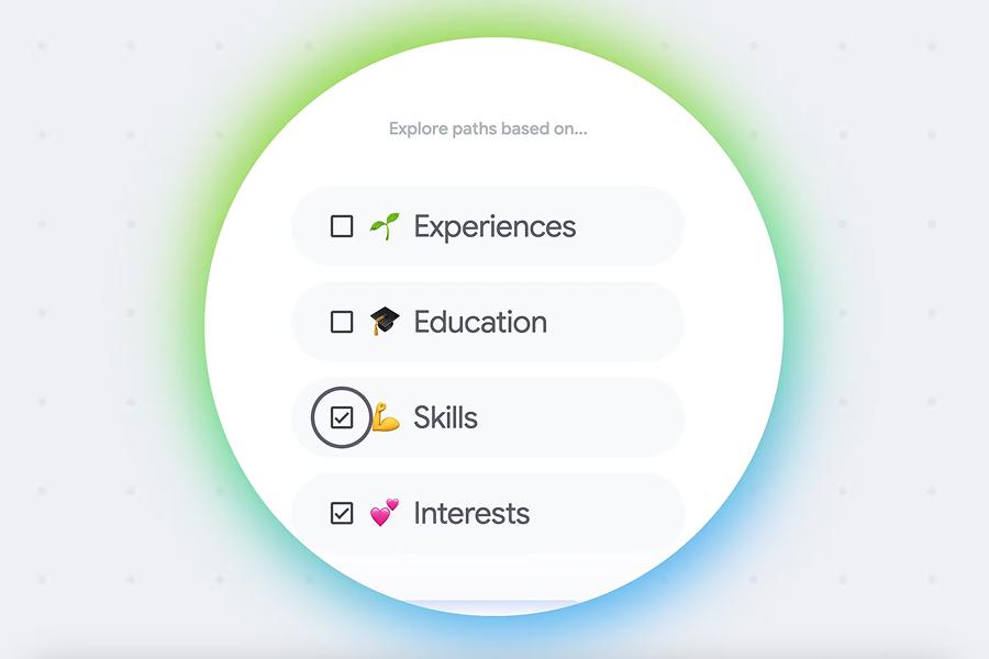 CON AYUDA DE LA IA. La plataforma analiza experiencia, educación, habilidades e intereses del individuo. / GROW WITH GOOGLE