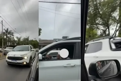 Tiró basura en la calle, le reclamaron y los chocó a propósito: le suspendieron la licencia