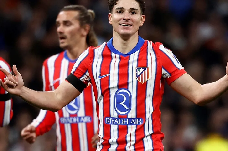 El golazo de Julián Álvarez para el empate parcial de Atlético de Madrid ante Real Madrid por la Champions League