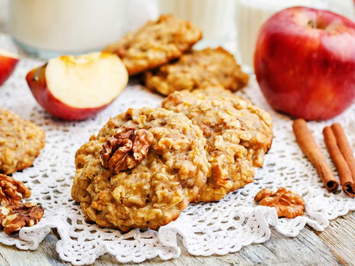 Viandas saludables para el colegio con manzana.