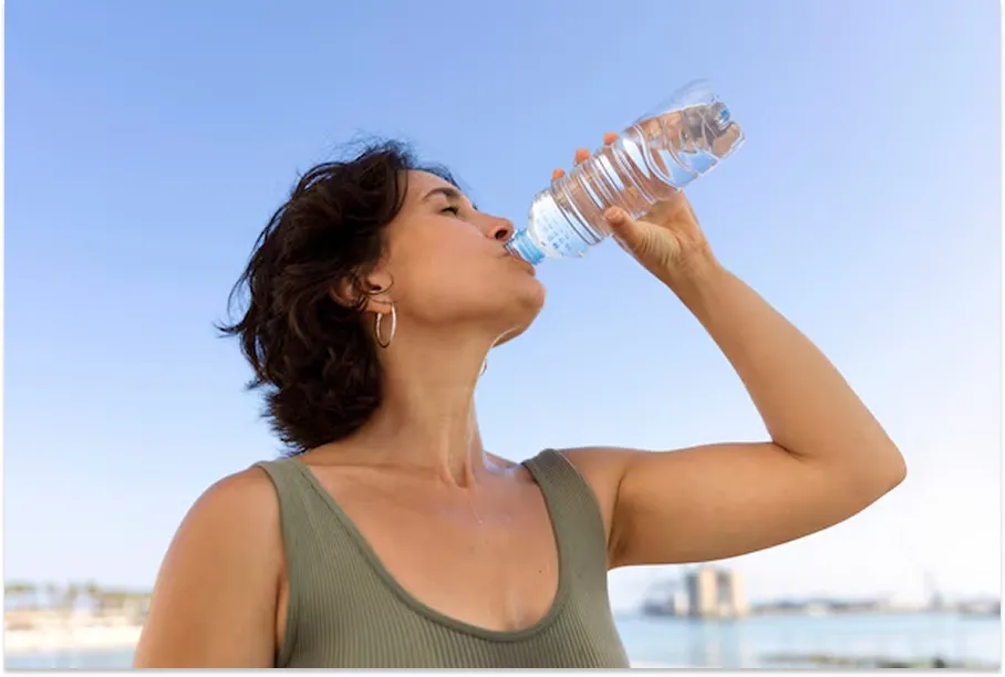 En épocas de calor, se recomienda ingerir aún más agua que durante el resto del año.