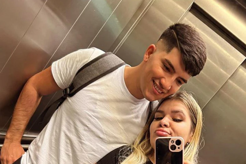 Morena Rial junto a Eric, su nuevo novio.