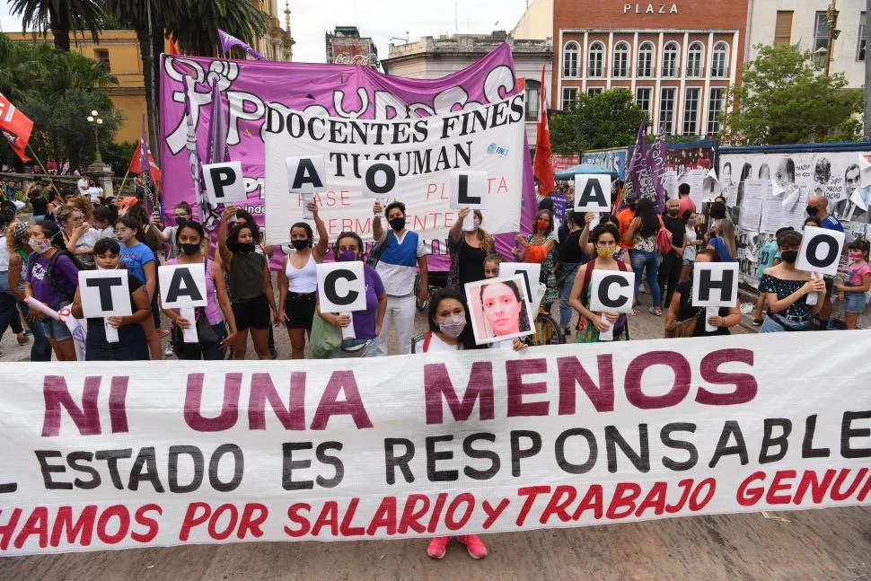 PLANTEO. Las abogadas dijeron que eliminar el femicidio es un retroceso