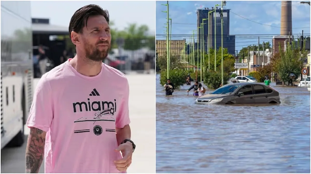 SOLIDARIO. Messi se refirió a las inundaciones en Bahía Blanca.