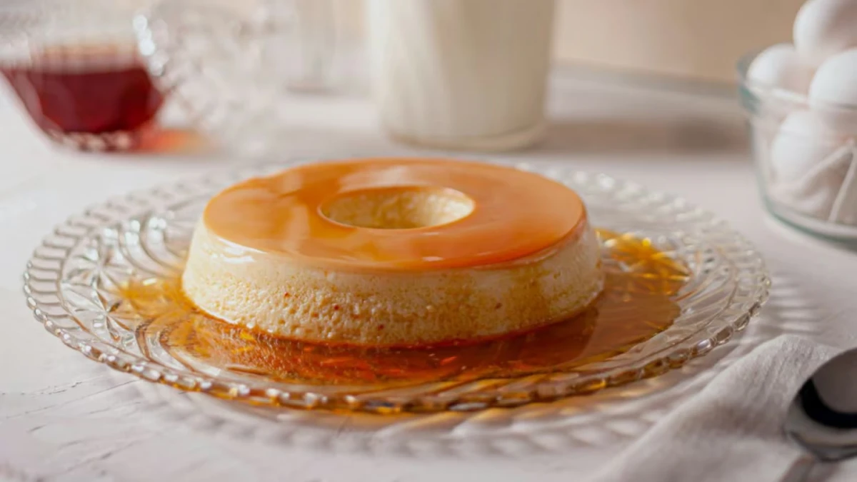 Receta sencilla y que no falla de flan con caramelo casero.