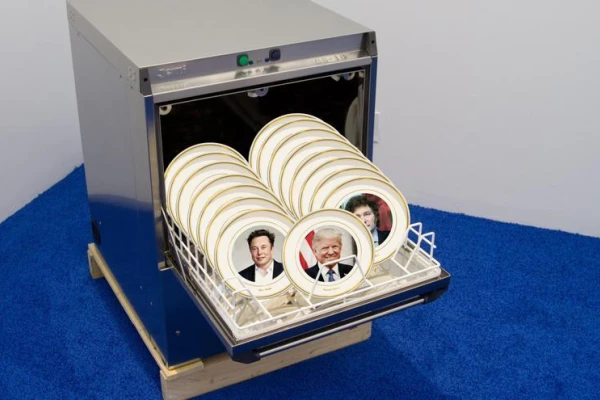 Los rostros de la derecha en los platos de la feria ARCO en Madrid