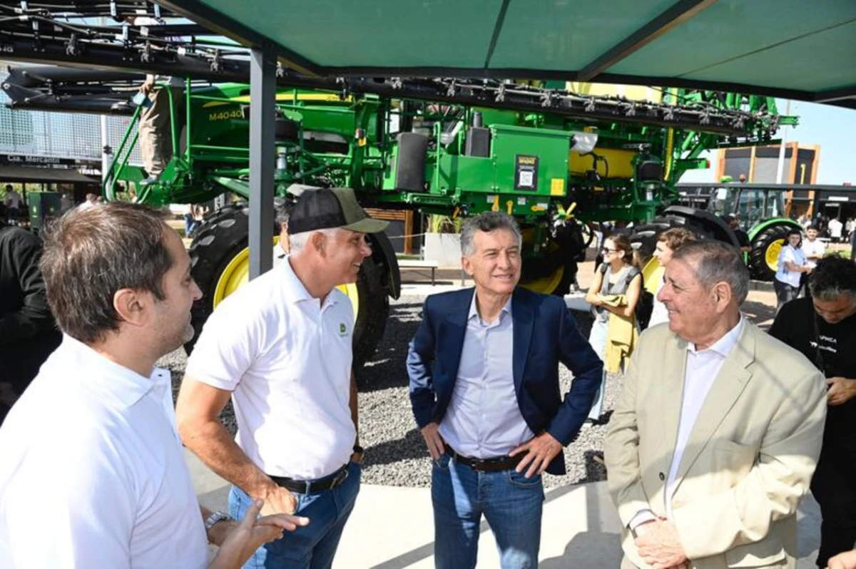 Mauricio Macri, en la expoagro de San Nicolás.