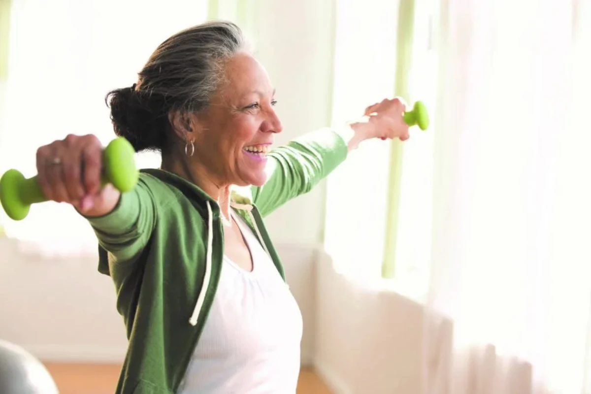 Ejercicio para mayores de 60 años.