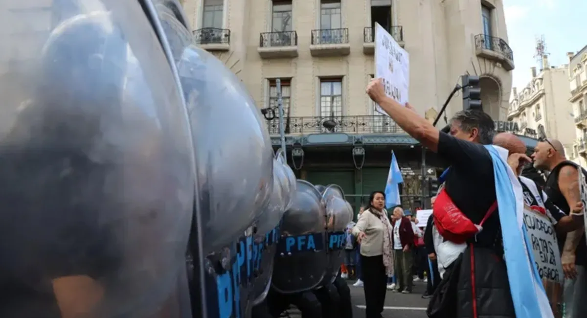 MARCHA DE LOS JUBILADOS. Se reportaron incidentes durante la última movilización.