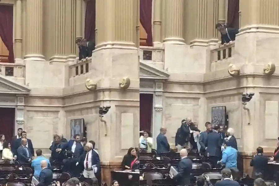 Escándalo durante la sesión en Cámara de Diputados.