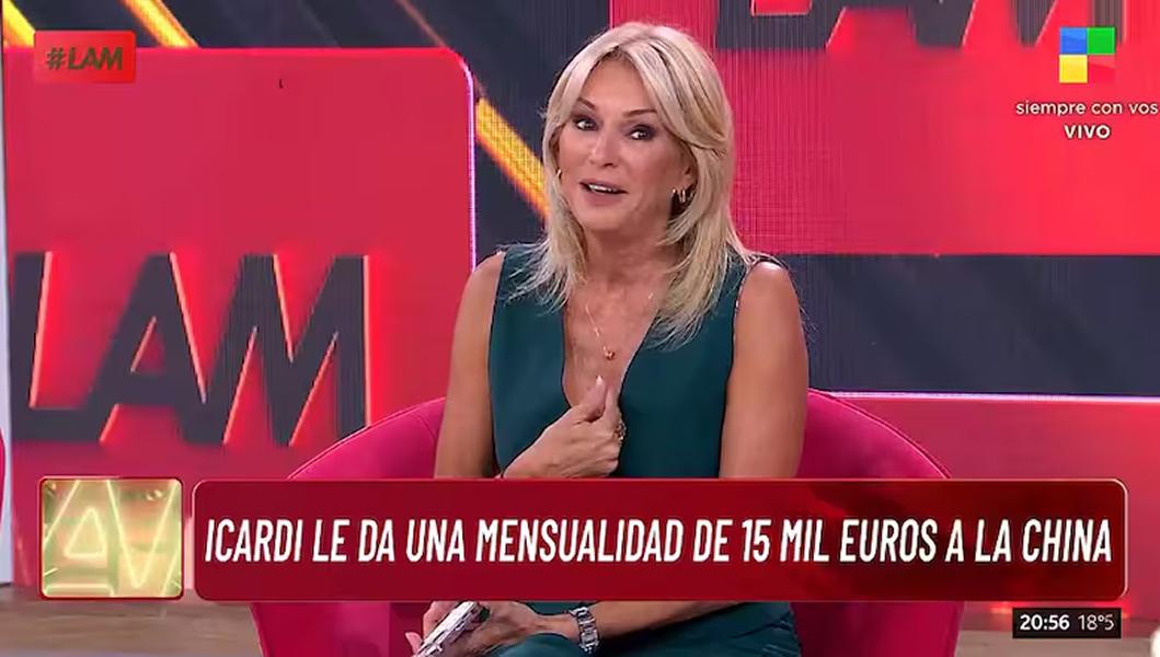 El polemico dato que revelo Yanina Latorre sobre la mensualidad de Mauro Icardi le daría a la China Suarez.