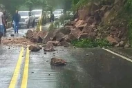 La ruta que conduce a San Javier sigue cortada a causa de un derrumbe