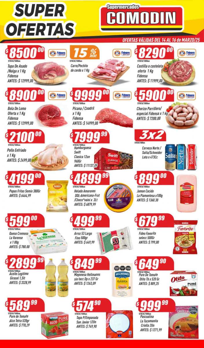 Aprovechá las ofertas de Supermercados Comodín