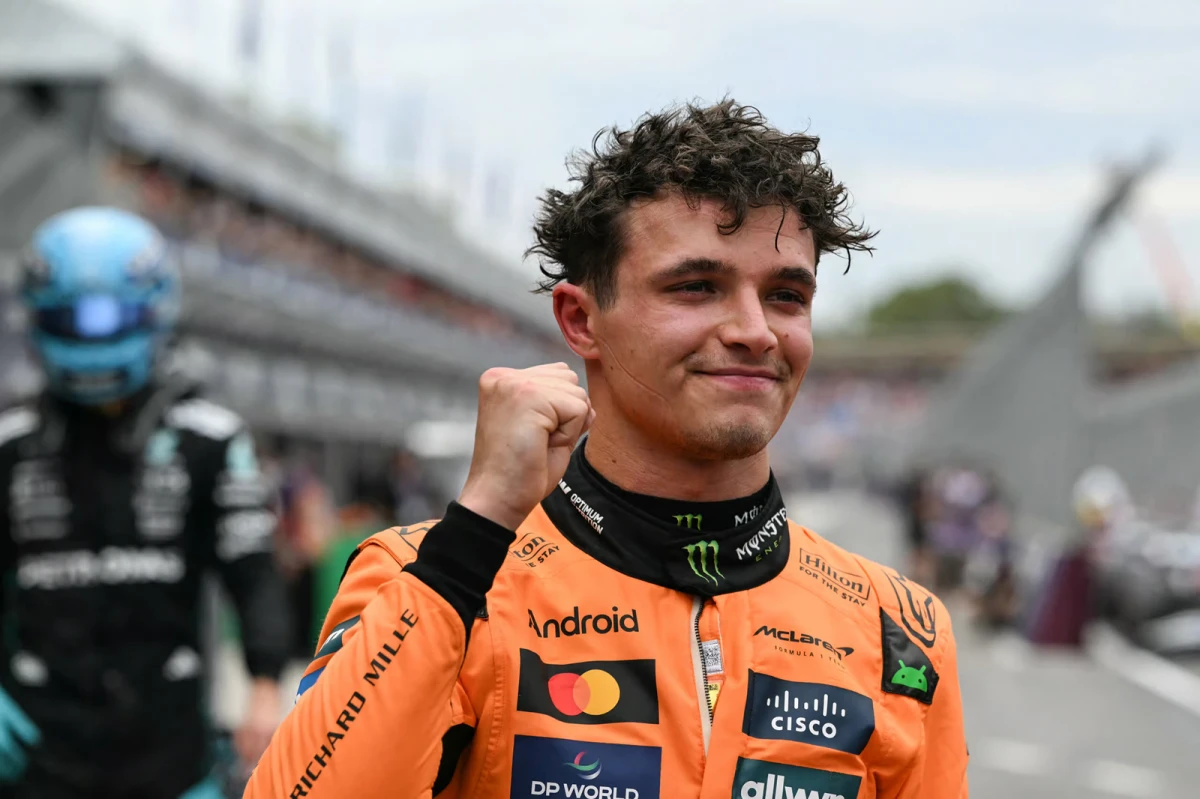 Lando Norris largará primero este domingo. 