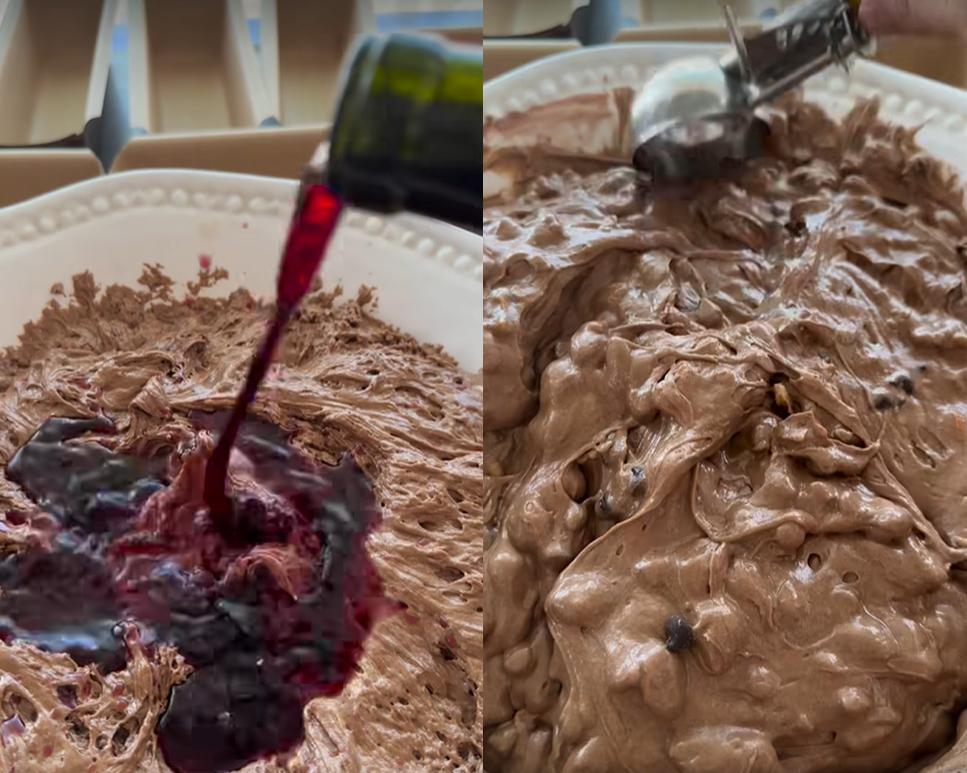 Budín malbec con cobertura de chocolate y frutos secos: una delicia para el postre