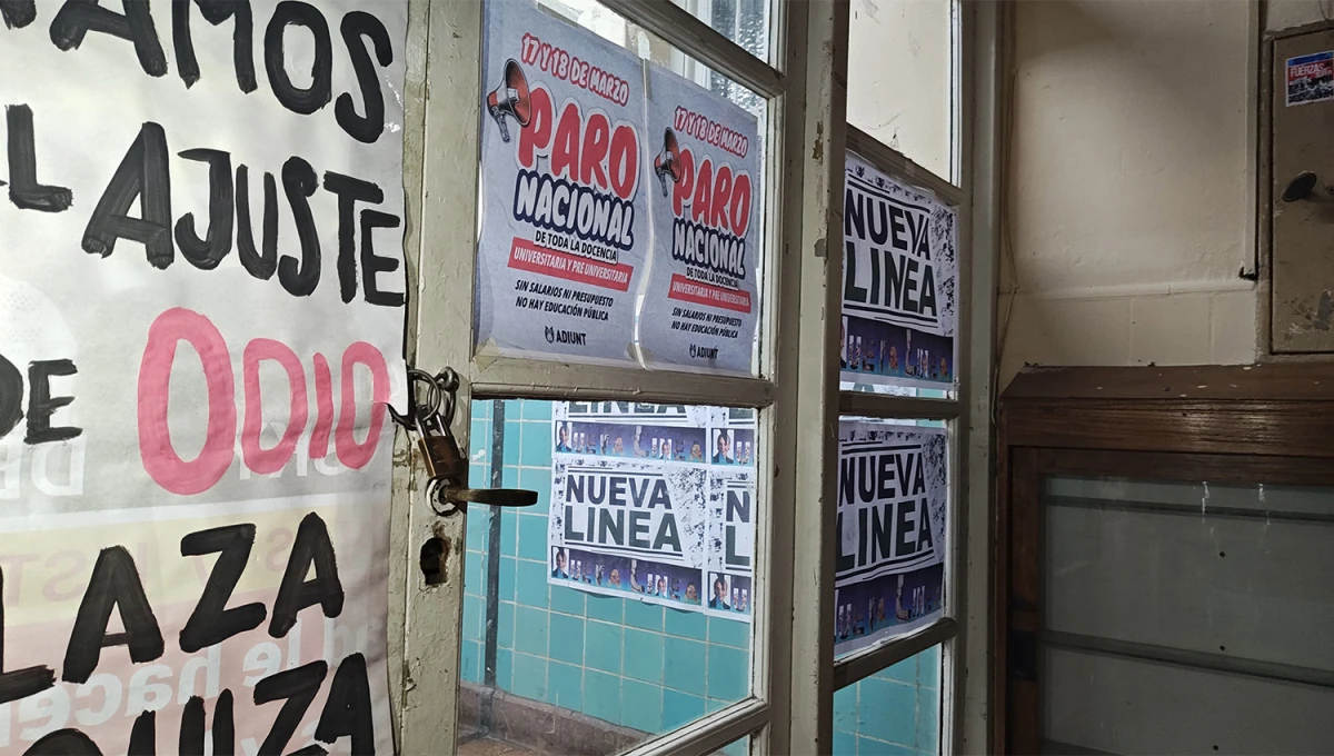 PUERTAS ABIERTAS. Algunas facultades tucumanas se plegaron a las medidas de fuerza y otras funcionaron con cierta normalidad. 