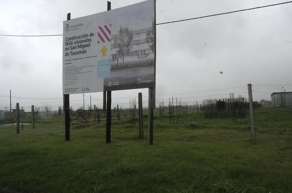 PARALIZADO. El proyecto del barrio Procrear II de Tucumán se frenó con el recambio de signo político en la Nación; la Provincia busca su reactivación.