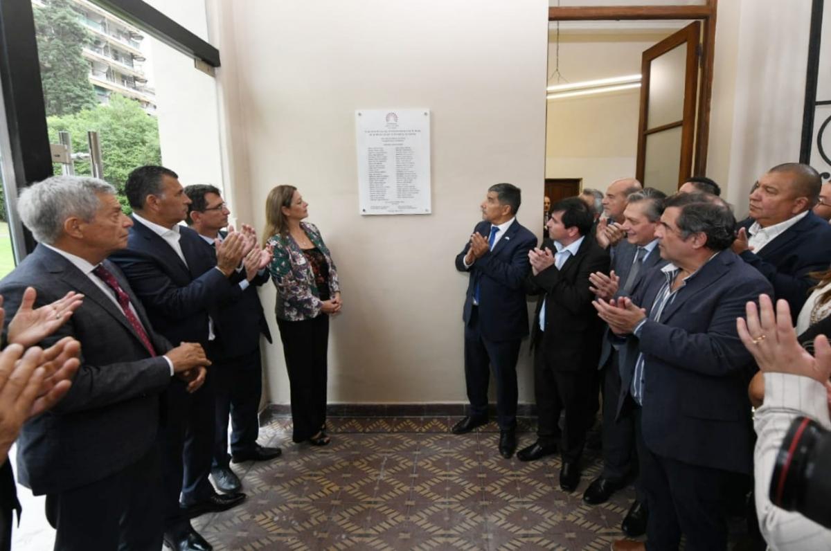 Acevedo inauguró un espacio para la memoria en la ex Brigada de Investigaciones