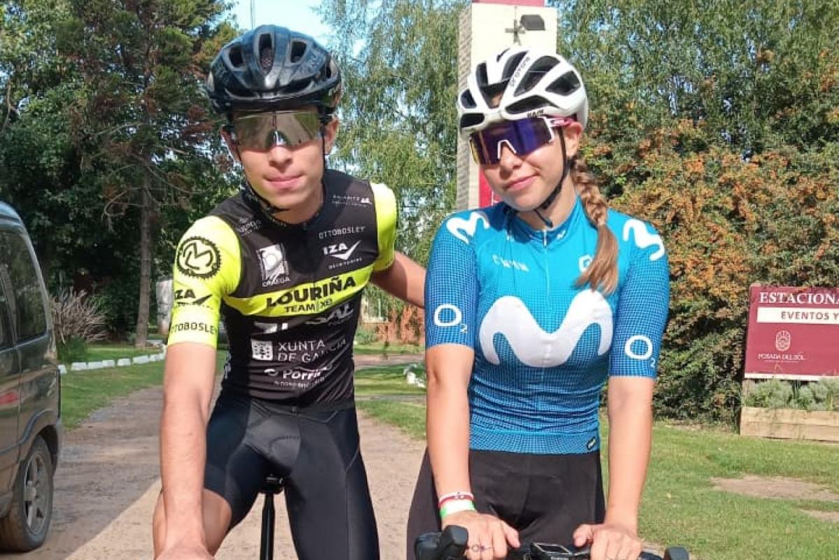 Santiago Agüero y Valentina Vercellone