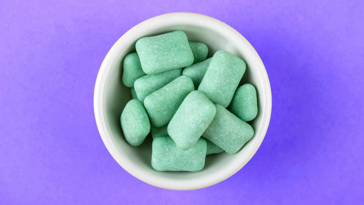 Microplásticos en el chicle.