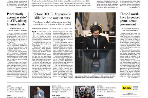 Javier Milei y la importación de la motosierra para Trump