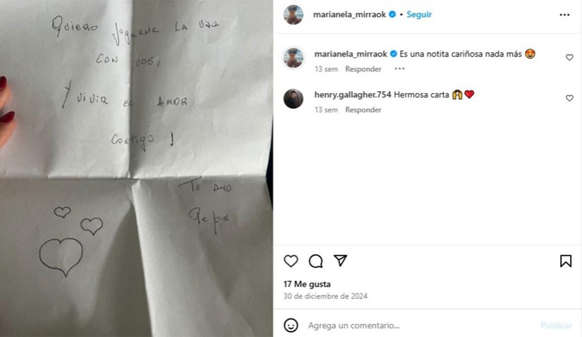 JUGARME LA VIDA. Marianella Mirra publicó en diciembre una carta que llevaba la firma de 