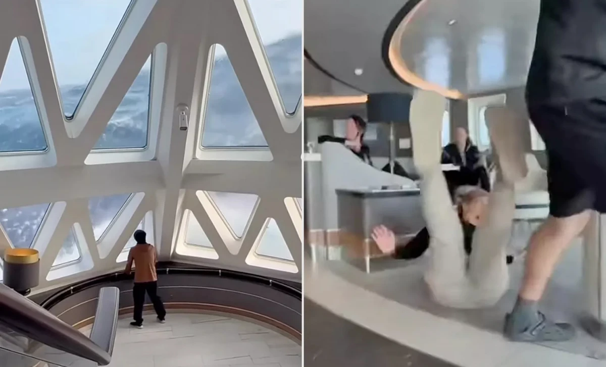 Los pasajeros del Ocean Explorer fueron lanzados contra las paredes.